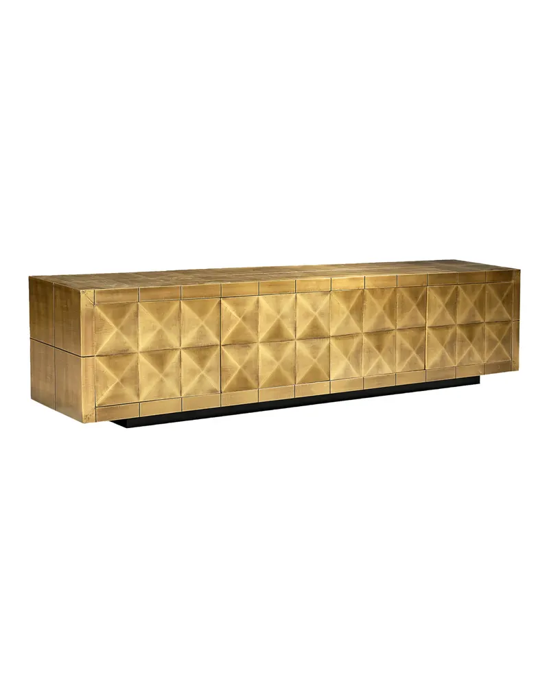 TV-Möbel Collada in Goldfarben, gebürstet von Richmond Interiors, Produktansicht 2