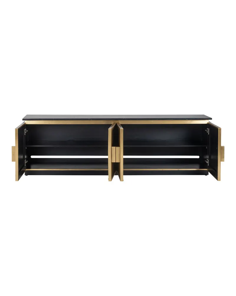 TV-Möbel Ironville 200 cm, Goldfarben von Richmond Interiors, Produktansicht 2
