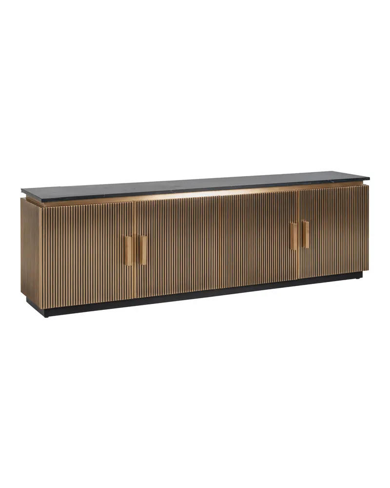 TV-Möbel Ironville 200 cm, Goldfarben von Richmond Interiors, Produktansicht 3