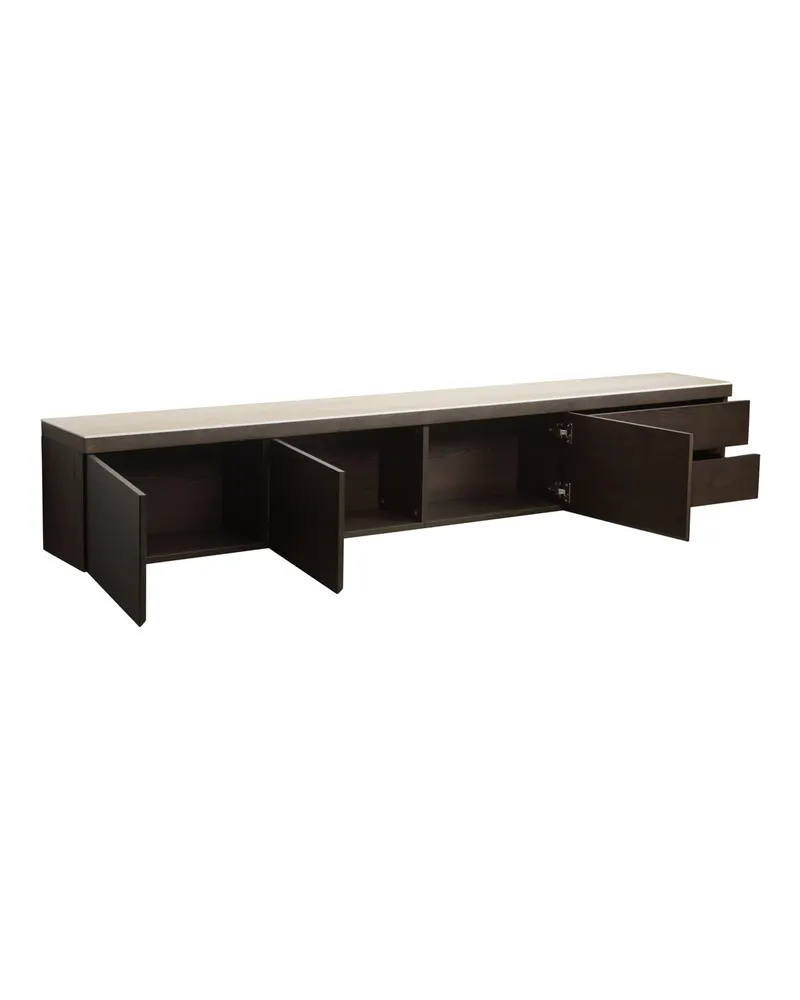 TV-Möbel Lachance Braun, 35 cm hoch von Richmond Interiors, Produktansicht 3