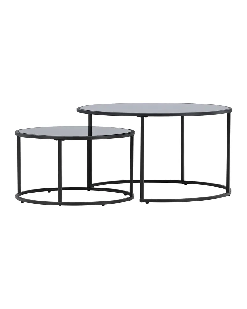 Twin runder Couchtisch mit Stahlgestell, Ansicht 7