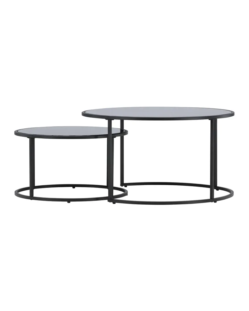 Twin runder Couchtisch mit Stahlgestell, Ansicht 8