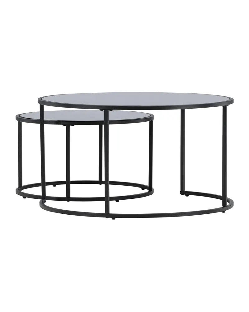 Twin runder Couchtisch mit Stahlgestell, Ansicht 10