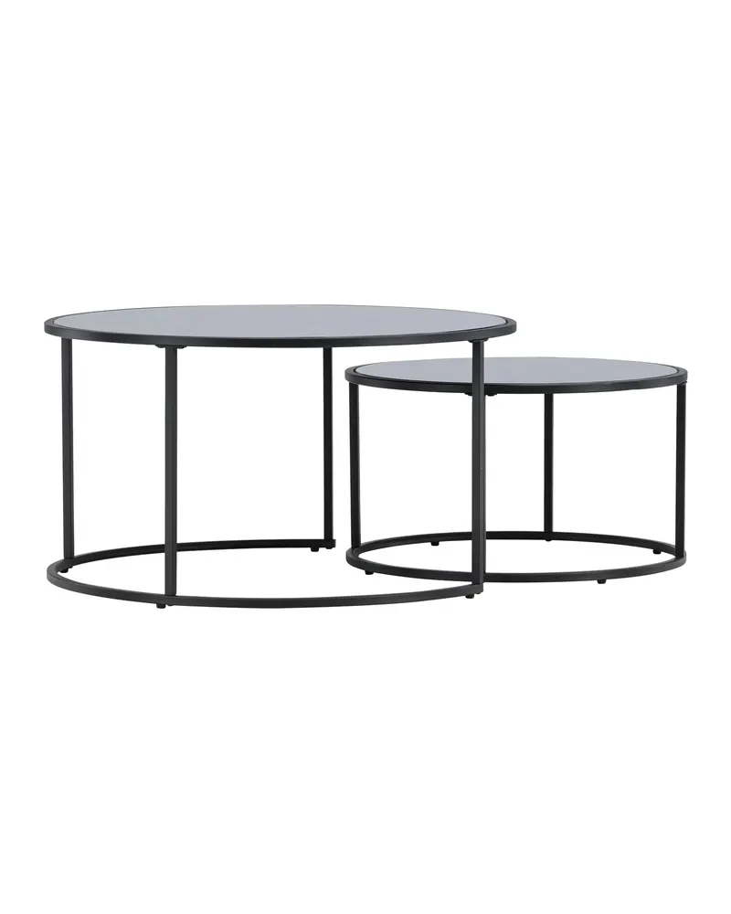 Twin runder Couchtisch mit Stahlgestell, Ansicht 12