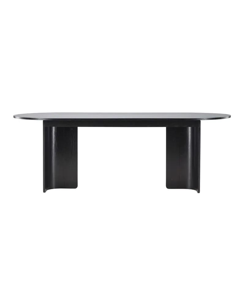 Tyresö ovaler Esstisch 220 × 100 cm in Schwarz, Ansicht 8