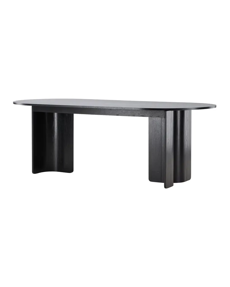 Tyresö ovaler Esstisch 220 × 100 cm in Schwarz, Ansicht 9