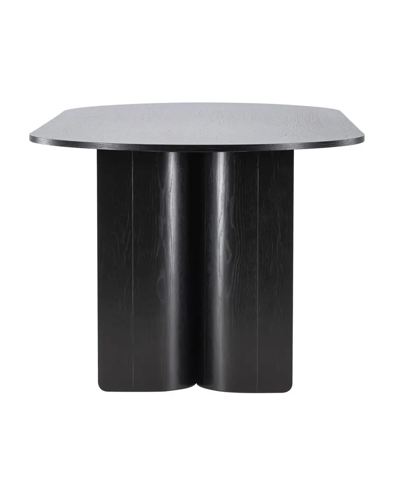 Tyresö ovaler Esstisch 220 × 100 cm in Schwarz, Ansicht 5