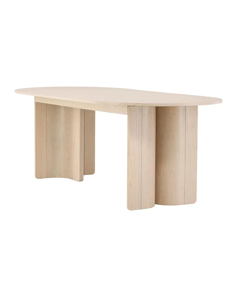 Tyresö ovaler Esstisch 220 × 100 cm in Whitewash, Ansicht 10