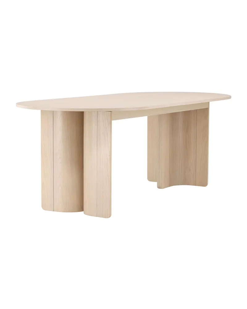 Tyresö ovaler Esstisch 220 × 100 cm in Whitewash, Ansicht 12