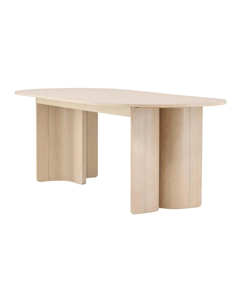 Tyresö ovaler Esstisch 220 × 100 cm in Whitewash, Ansicht 3