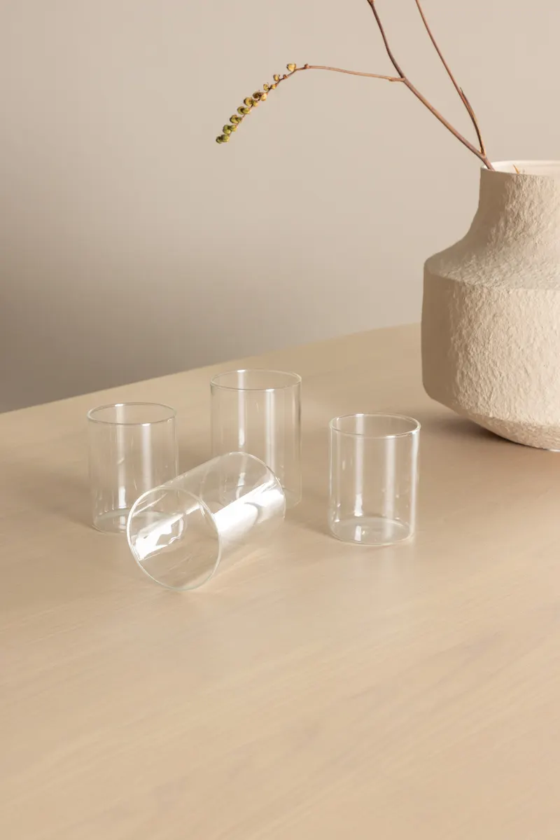 Tyresö ovaler Esstisch 220 × 100 cm in Whitewash, im Wohnraum, Ansicht 4