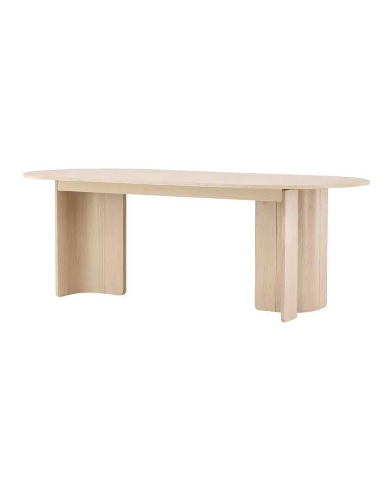 Tyresö ovaler Esstisch 220 × 100 cm in Whitewash, Ansicht 5