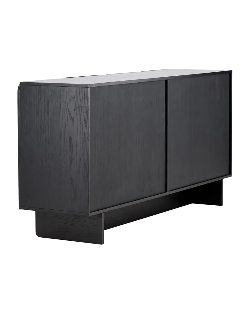 Tyresö Sideboard auf Sockel in 42 × 80 × 160 cm, Schwarz, Ansicht 7