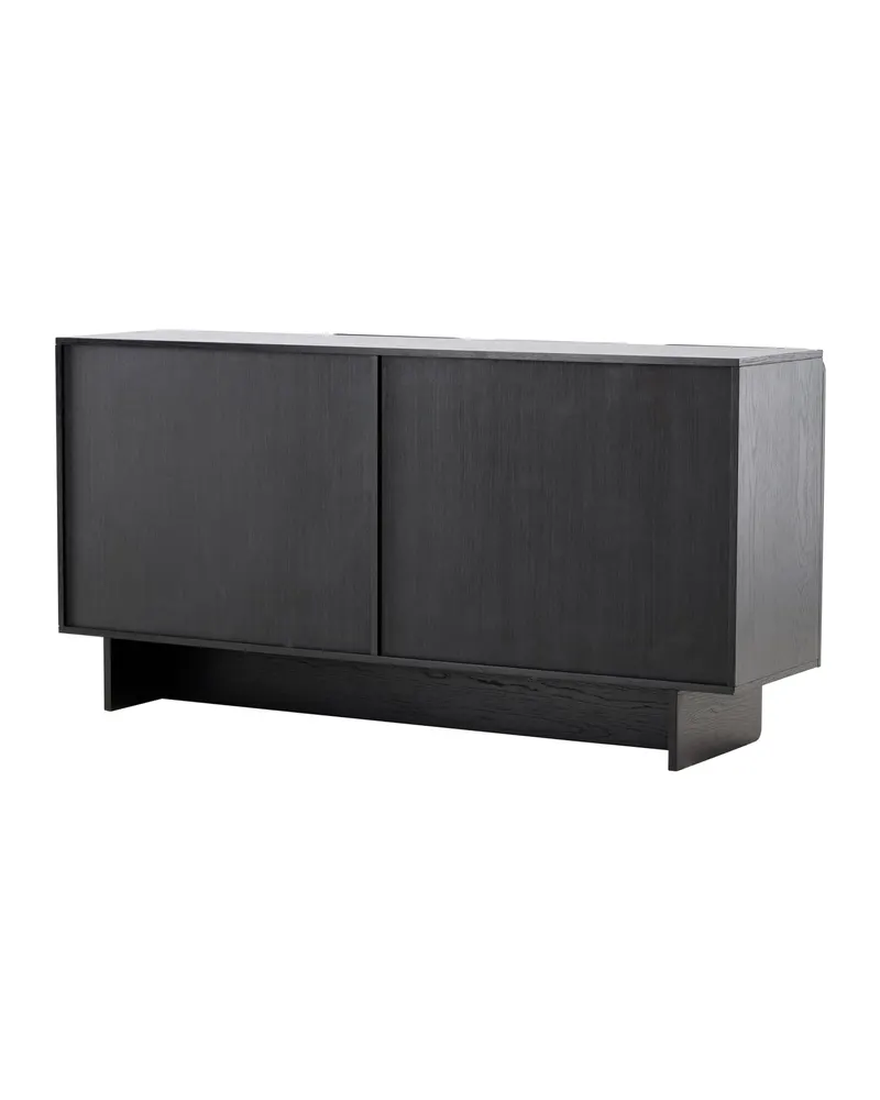 Tyresö Sideboard auf Sockel in 42 × 80 × 160 cm, Schwarz, Ansicht 9