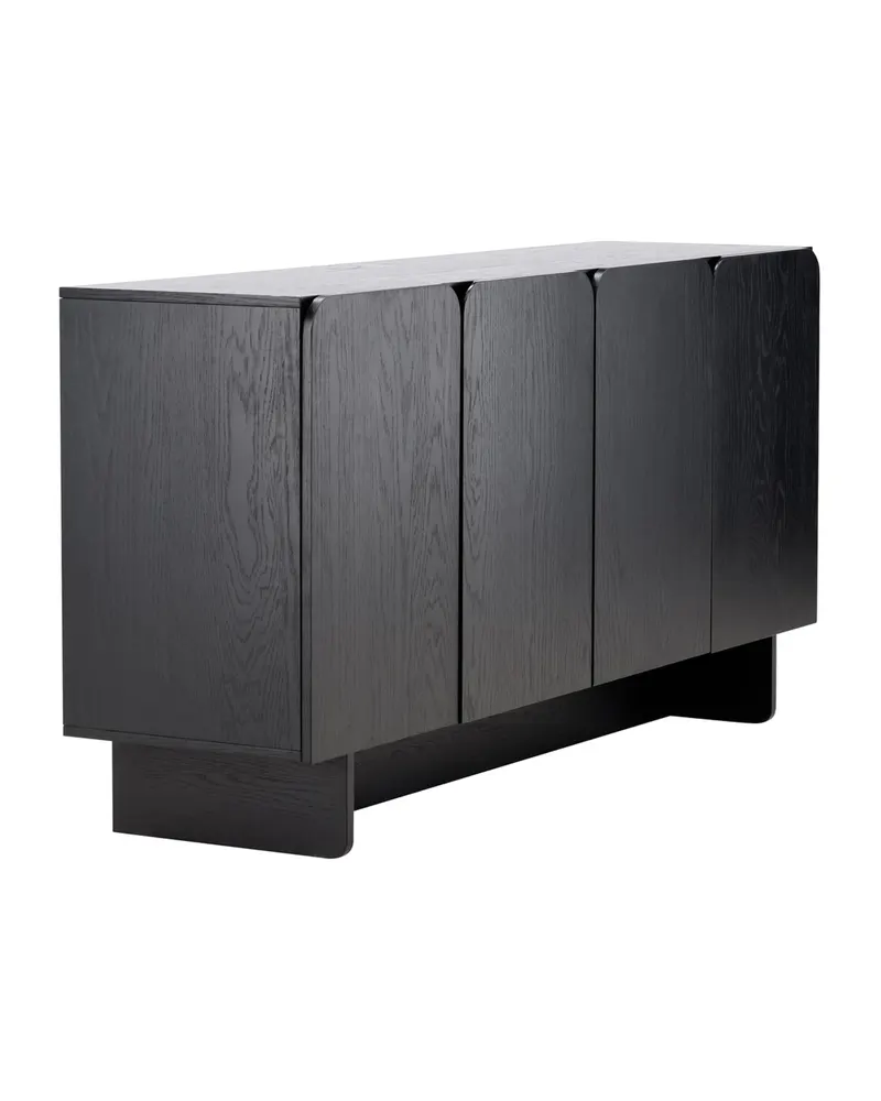 Tyresö Sideboard auf Sockel in 42 × 80 × 160 cm, Schwarz, Ansicht 12