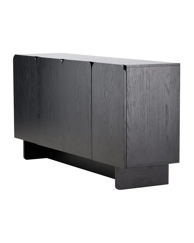 Tyresö Sideboard auf Sockel in 42 × 80 × 160 cm, Schwarz, Ansicht 4