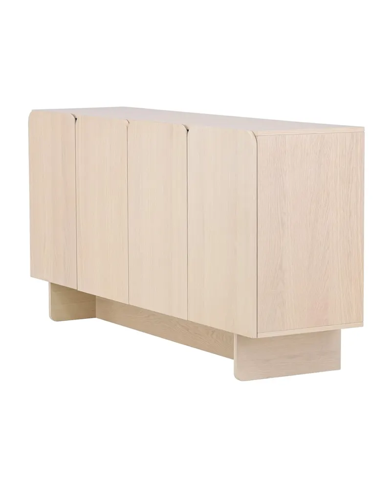 Tyresö Sideboard auf Sockel in 42 × 80 × 160 cm, Whitewash, Ansicht 6
