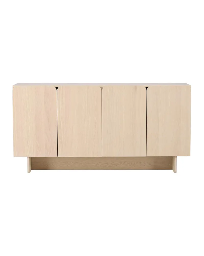 Tyresö Sideboard auf Sockel in 42 × 80 × 160 cm, Whitewash, Ansicht 2