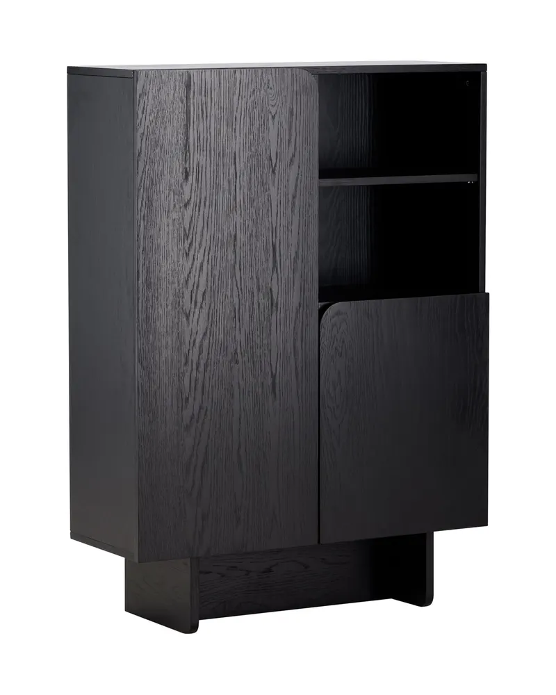 Tyresö Sideboard auf Sockel in 30 × 110 × 80 cm, Schwarz, Ansicht 12