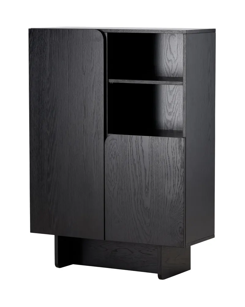 Tyresö Sideboard auf Sockel in 30 × 110 × 80 cm, Schwarz, Ansicht 2