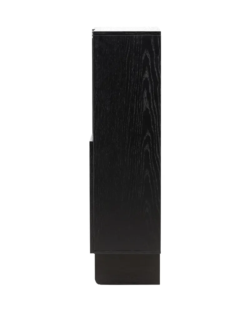 Tyresö Sideboard auf Sockel in 30 × 110 × 80 cm, Schwarz, Ansicht 4
