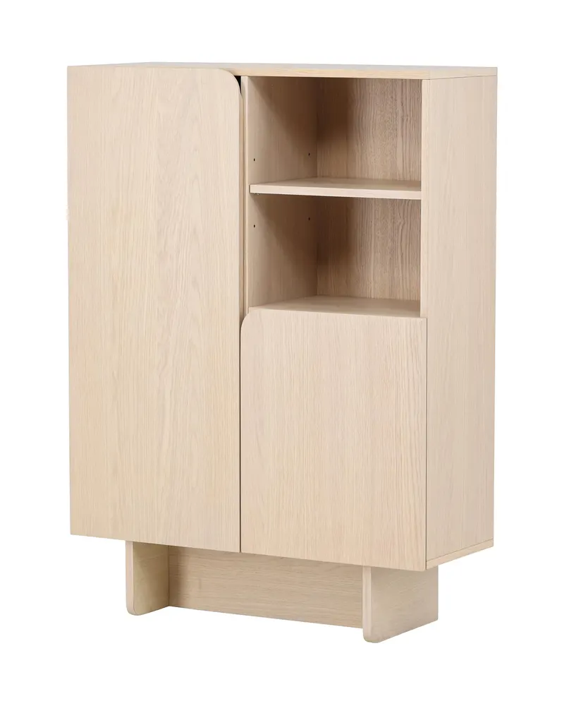 Tyresö Sideboard auf Sockel in 30 × 110 × 80 cm, Whitewash, Ansicht 2
