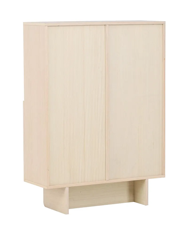 Tyresö Sideboard auf Sockel in 30 × 110 × 80 cm, Whitewash, Ansicht 5