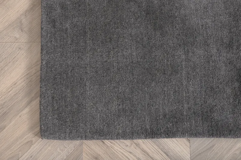 Ulla Wollteppich 350 × 250 cm in Grau, im Wohnraum, Ansicht 6