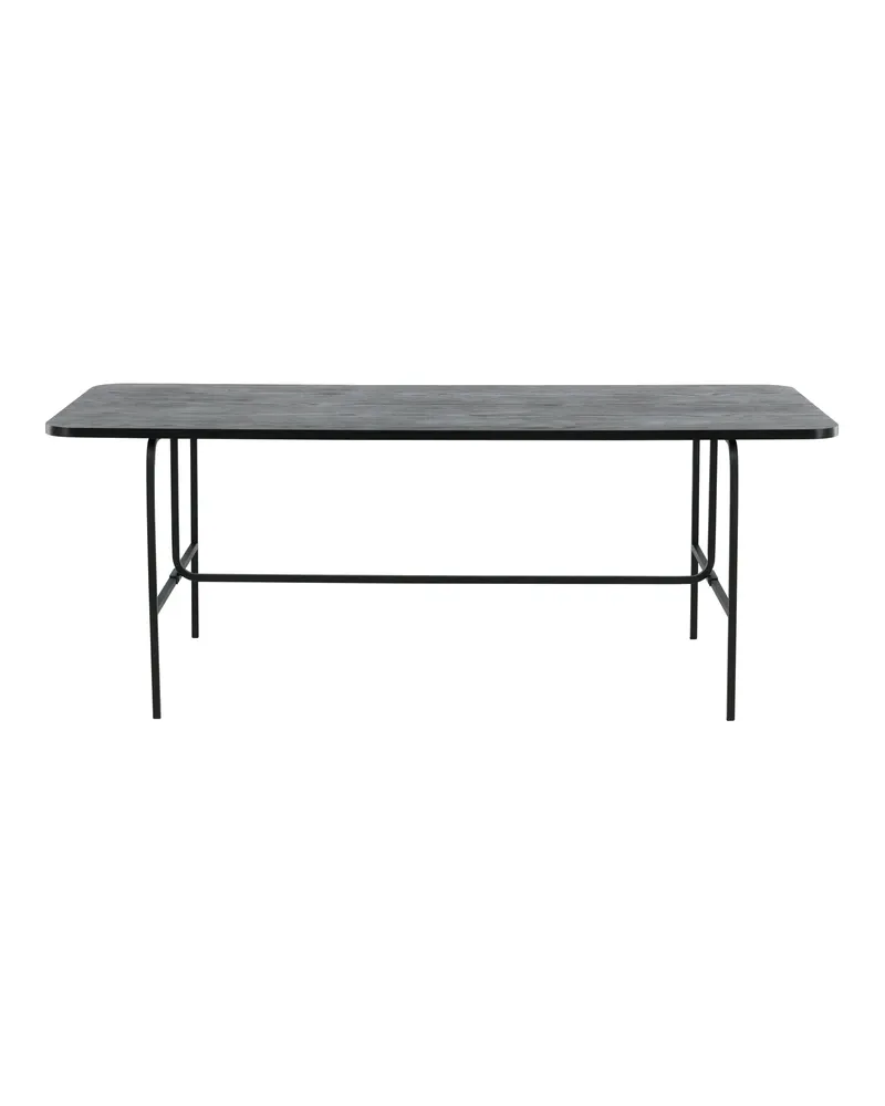 Uno Esstisch 200 × 90 cm mit gerundeten Kanten und Stahlgestell