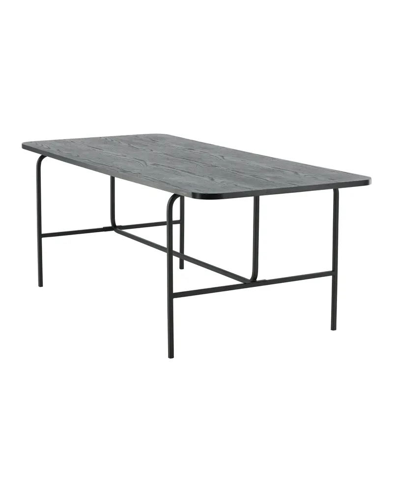 Uno Esstisch 200 × 90 cm in Schwarz, Ansicht 3