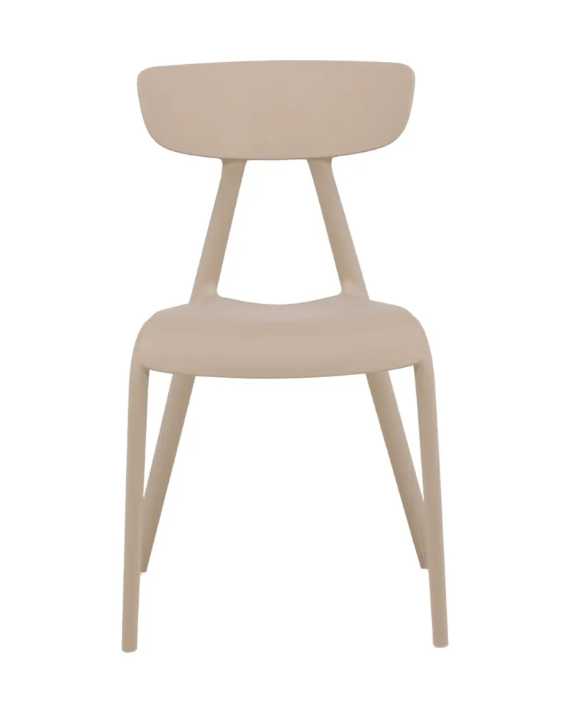 Ursholmen stapelbarer Esszimmerstuhl aus Kunststoff in Beige, Ansicht 13