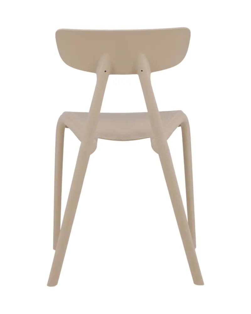 Ursholmen stapelbarer Esszimmerstuhl aus Kunststoff in Beige, Ansicht 4