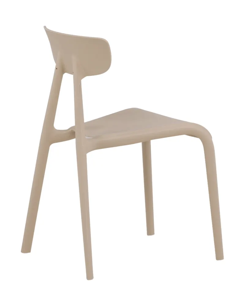 Ursholmen stapelbarer Esszimmerstuhl aus Kunststoff in Beige, Ansicht 6