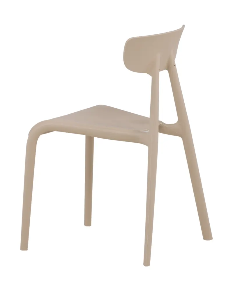 Ursholmen stapelbarer Esszimmerstuhl aus Kunststoff in Beige, Ansicht 7