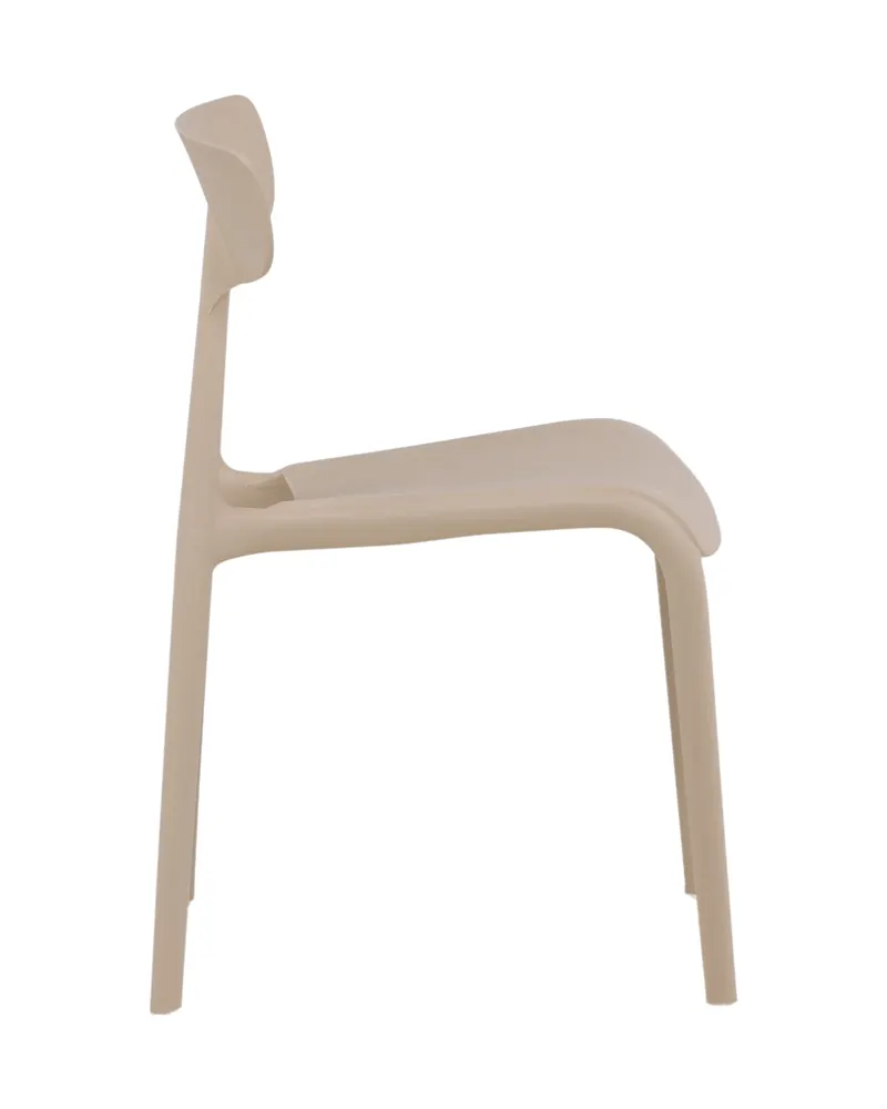 Ursholmen stapelbarer Esszimmerstuhl aus Kunststoff in Beige, Ansicht 8