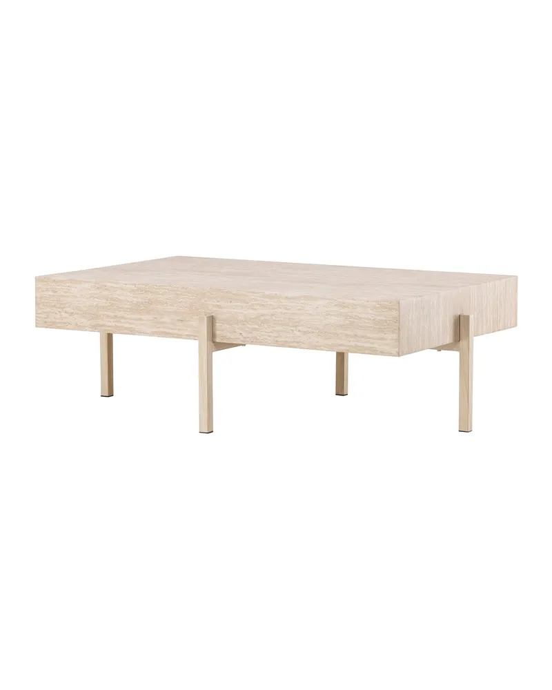 Vadholmen Couchtisch 120 × 82 cm mit 15 cm starker Platte, FSC®-zertifiziert