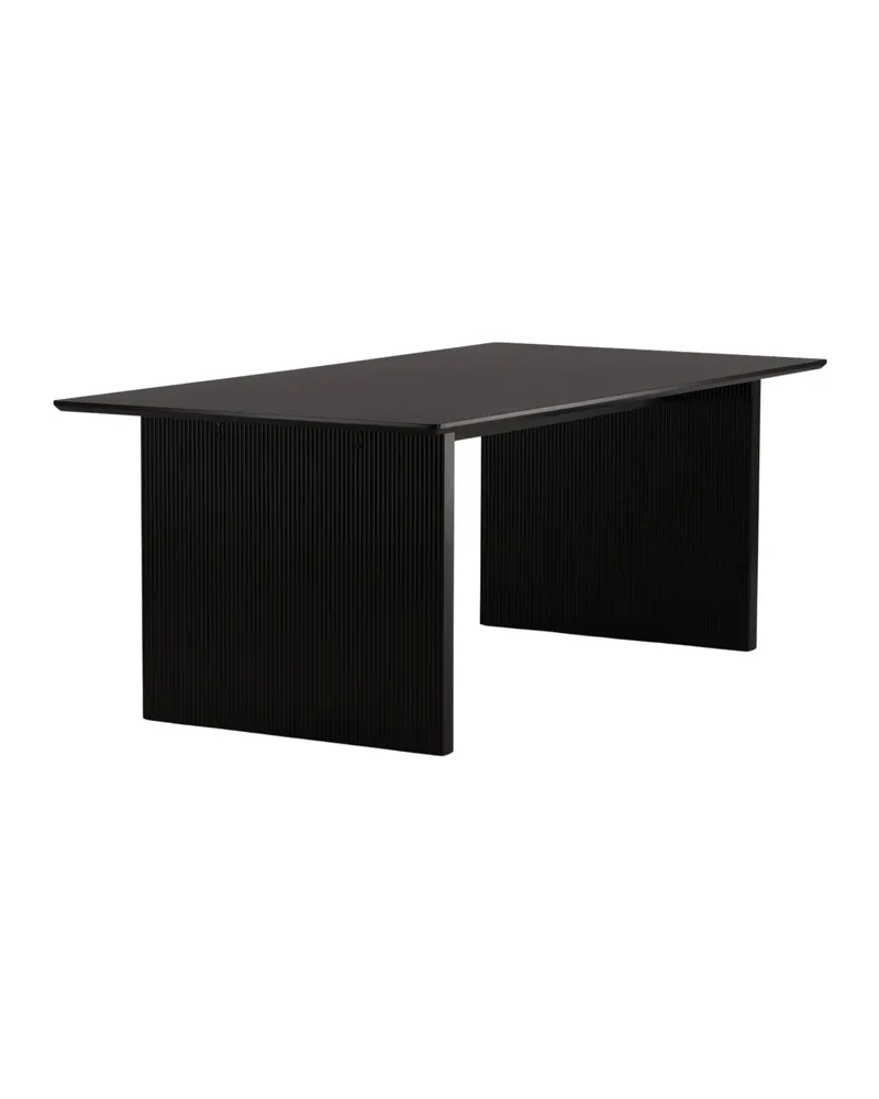 Vail Esstisch 200 × 100 cm auf zwei Wangen in Schwarz, Ansicht 8