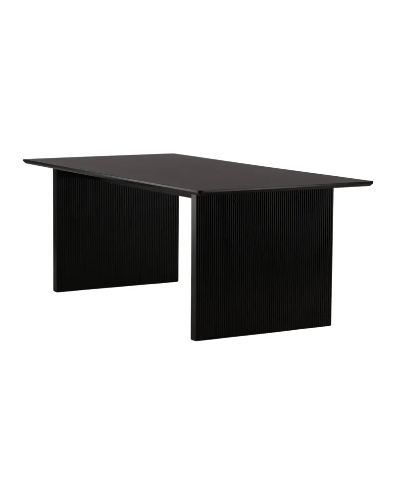 Vail Esstisch 200 × 100 cm auf zwei Wangen in Schwarz, Ansicht 12