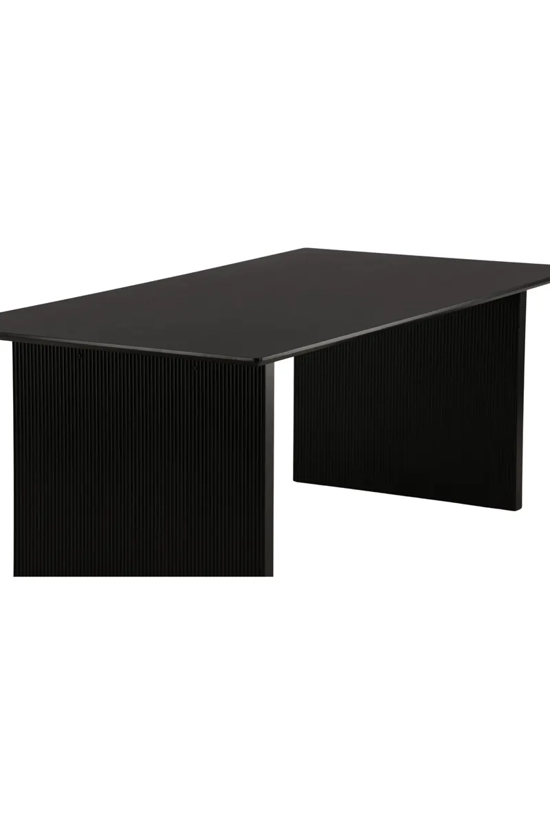 Vail Esstisch 200 × 100 cm auf zwei Wangen in Schwarz, Ansicht 13