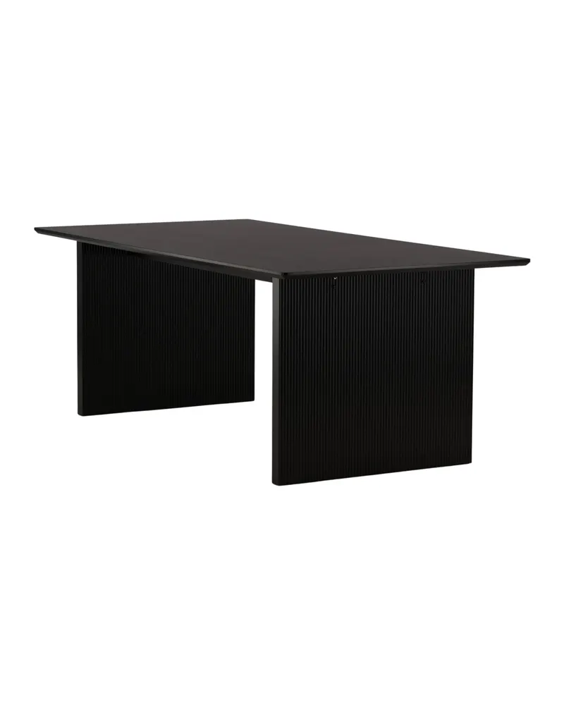 Vail Esstisch 200 × 100 cm auf zwei Wangen in Schwarz, Ansicht 2
