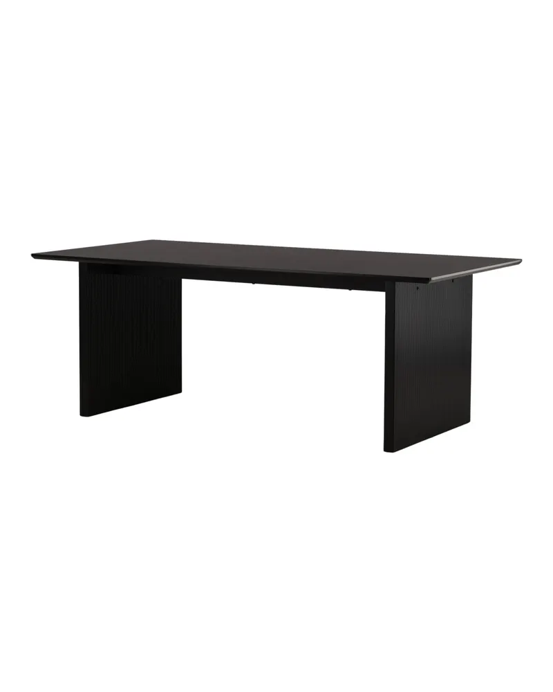 Vail Esstisch 200 × 100 cm auf zwei Wangen in Schwarz, Ansicht 3
