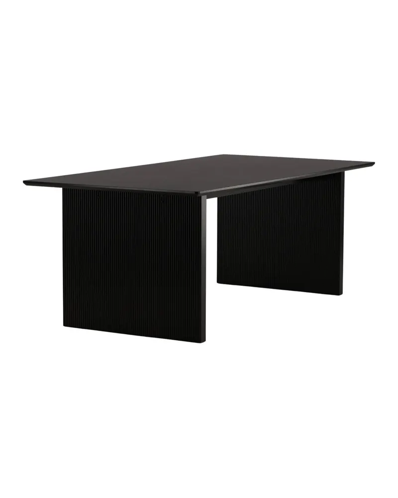Vail Esstisch 200 × 100 cm auf zwei Wangen in Schwarz, Ansicht 5