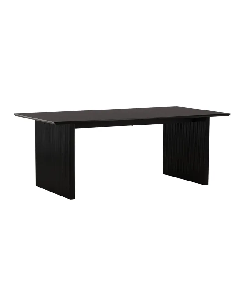 Vail Esstisch 200 × 100 cm auf zwei Wangen in Schwarz, Ansicht 6