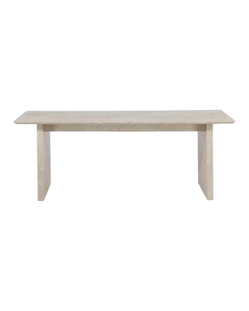 Vail Esstisch 200 × 100 cm auf zwei Wangen in Beige, Ansicht 1