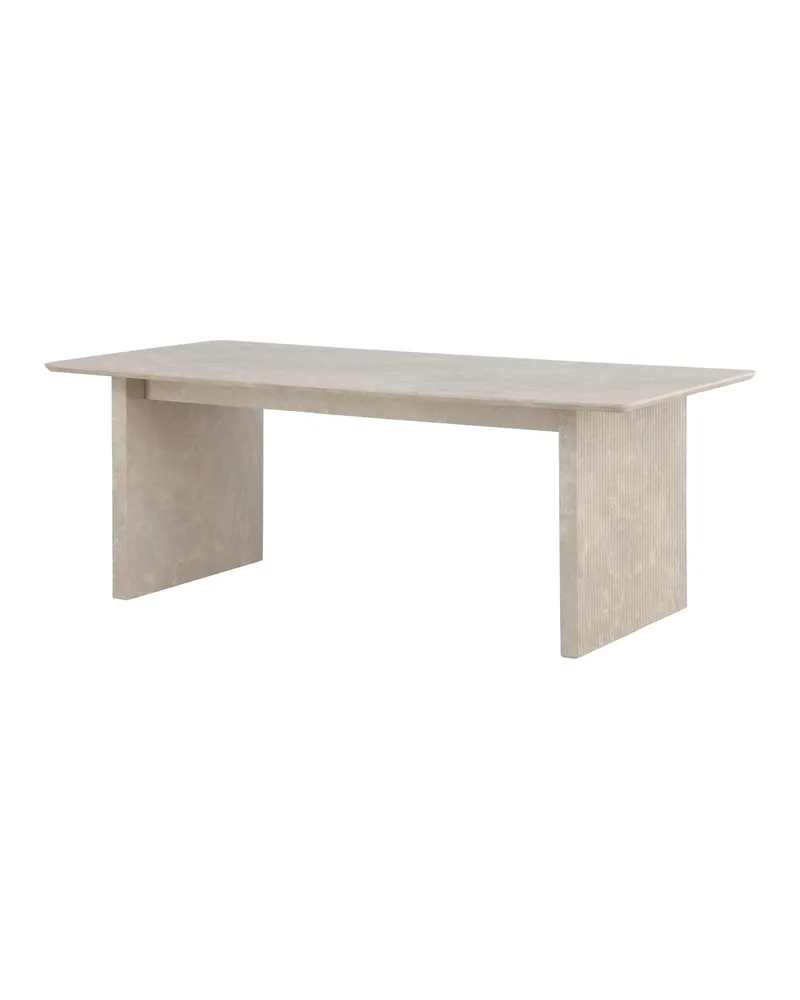 Vail Esstisch 200 × 100 cm auf zwei Wangen in Beige, Ansicht 6
