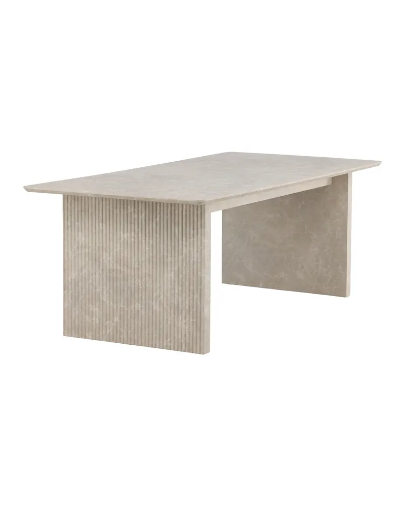 Vail Esstisch 200 × 100 cm auf zwei Wangen in Beige, Ansicht 8