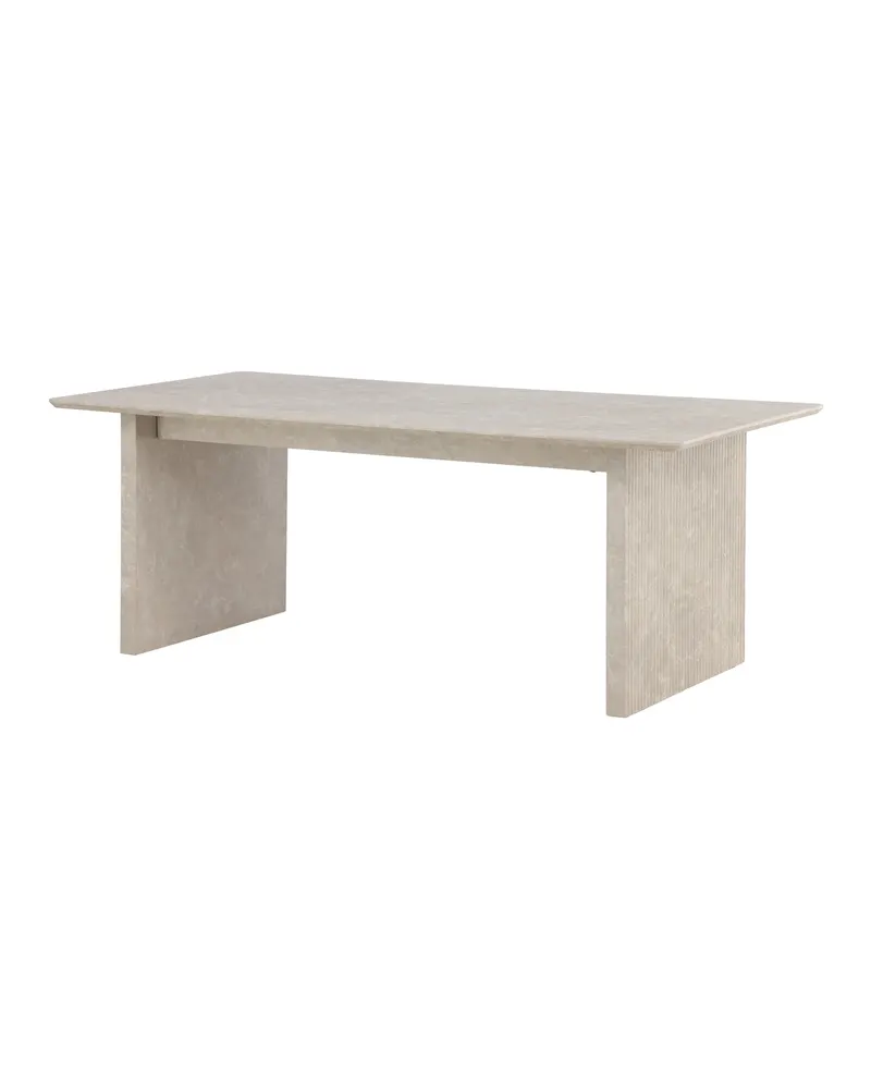 Vail Esstisch 200 × 100 cm auf zwei Wangen in Beige, Ansicht 11