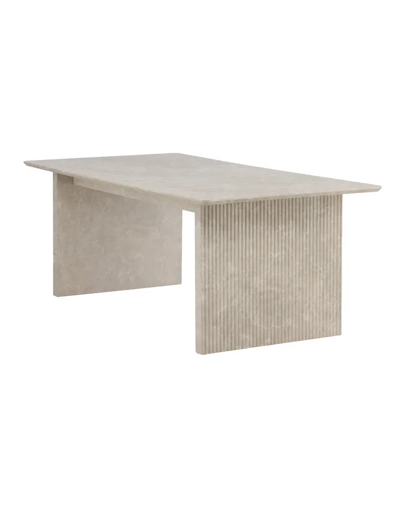 Vail Esstisch 200 × 100 cm auf zwei Wangen in Beige, Ansicht 12