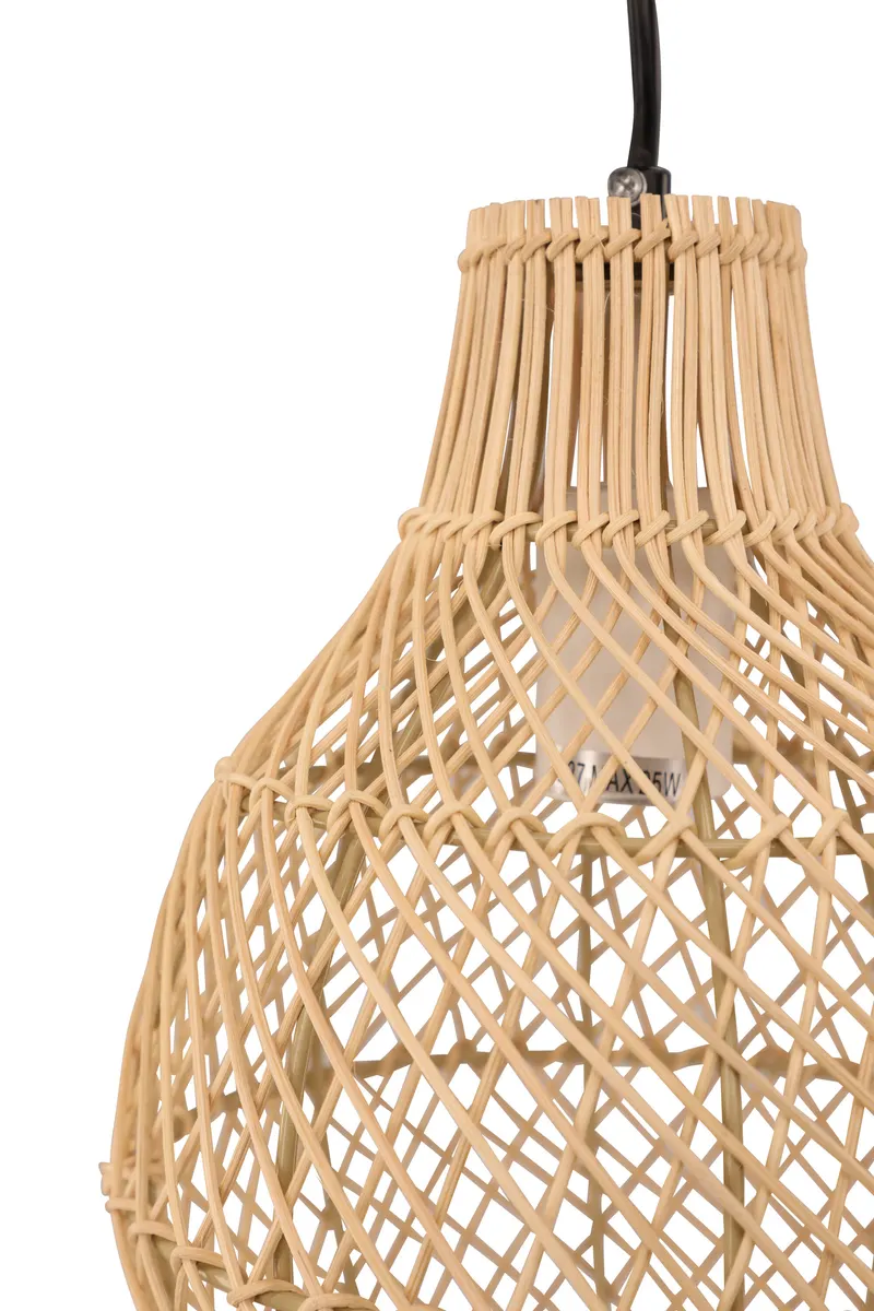 Varekil Pendelleuchte aus Rattan in 20 × 25 × 20 cm, Ansicht 2