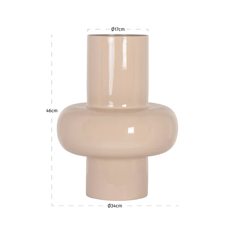 Vase Benice, Tapioca, klein von Richmond Interiors, Maßzeichnung 10